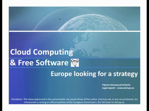 Cloud Computing & Free Software - Europe looking for a strategy