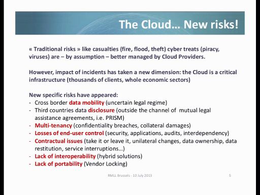 The Cloud... New risks!