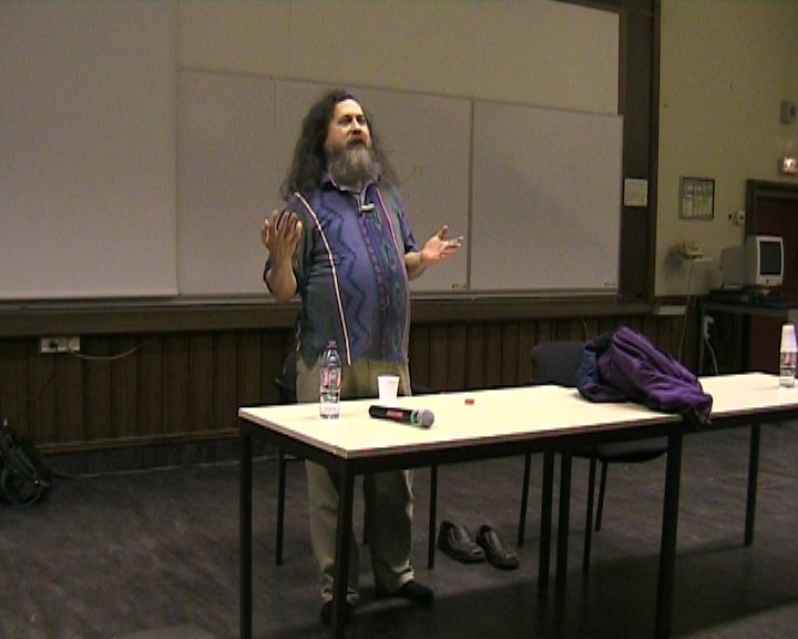 Conférence de Richard Stallman à l'ENST de Paris